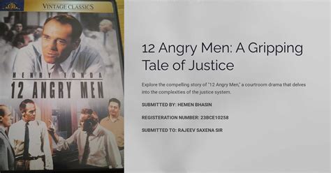 12 Angry Men!  A Gripping Exploration of Justice and Doubt Through Powerful Performances!